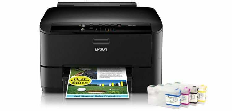 Цветной принтер Epson WorkForce Pro WP-4020 с перезаправляемыми картриджами - vseprintera.ru
