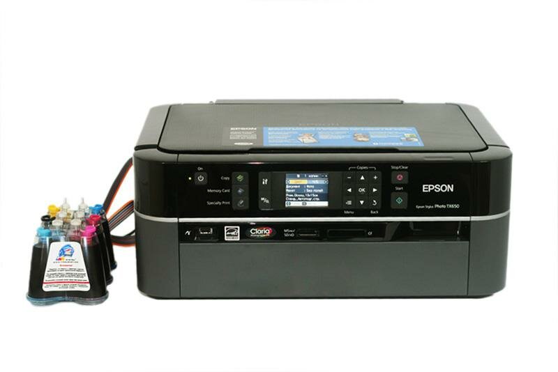 картинка Epson TX650 с СНПЧ
