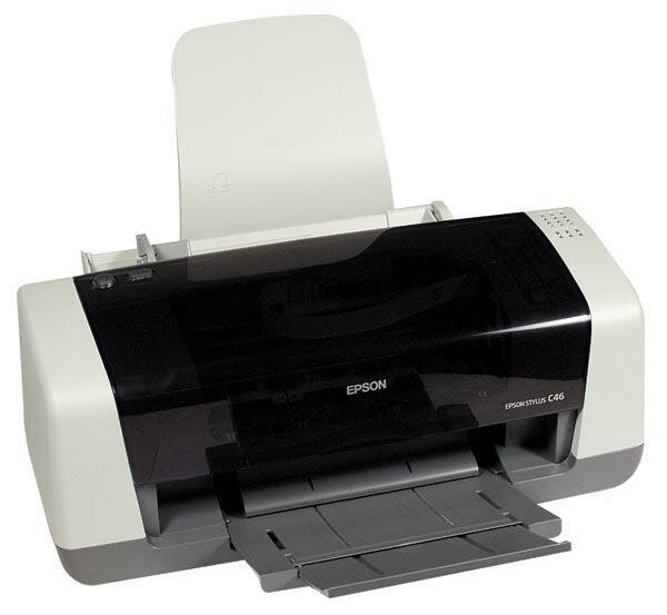 Цветной принтер Epson Stylus C46 с перезаправляемыми картриджами